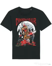 Tricou STANLEY STELLA barbat Chainsaw killer Negru
