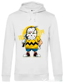 Hoodie barbat cu gluga Bad boy Alb