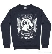 Bluza ADLER barbat The best men are born as Capricorn Denim inchis 