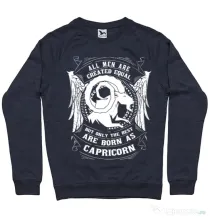 Bluza ADLER barbat The best men are born as Capricorn Denim inchis
