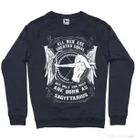 Bluza ADLER barbat The best men are born as Sagittarius Denim inchis