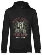 Hoodie barbat cu gluga Highway 66 Negru