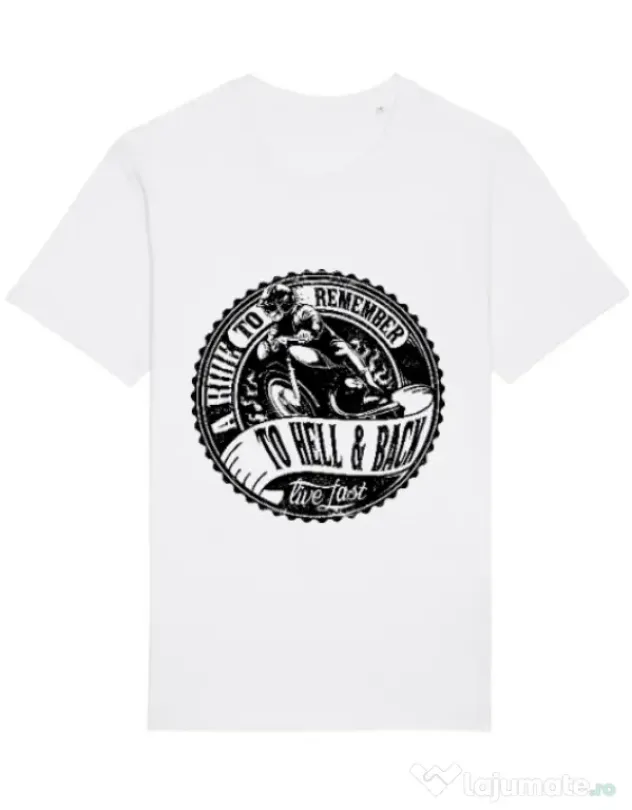 Tricou STANLEY STELLA barbat A ride to remember Alb