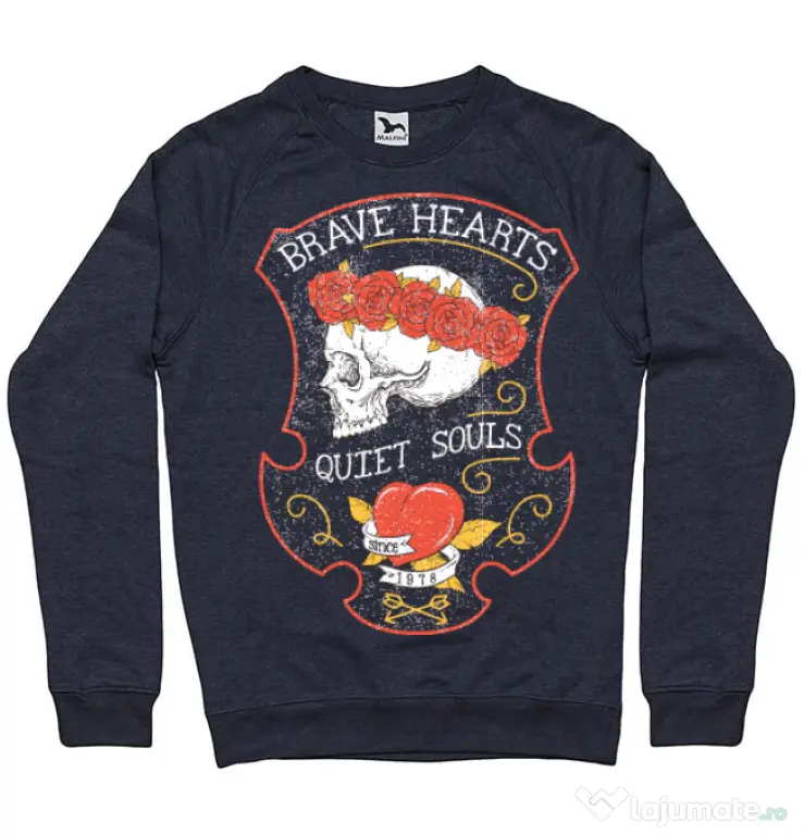 Bluza ADLER barbat Brave hearts Denim inchis