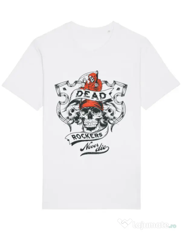 Tricou STANLEY STELLA barbat Dead rockers Alb