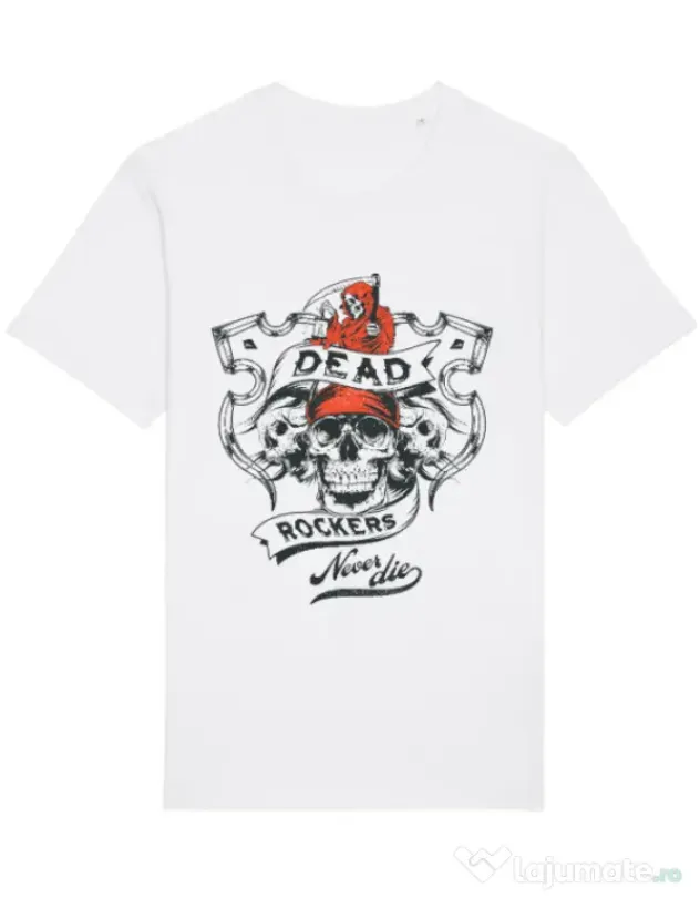 Tricou STANLEY STELLA barbat Dead rockers Alb