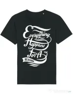 Tricou STANLEY STELLA barbat Everything happens for a reason Negru