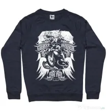 Bluza ADLER barbat Ghost rider Denim inchis