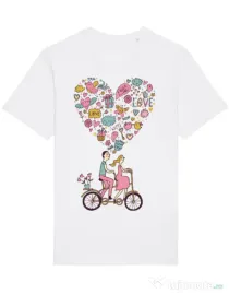 Tricou STANLEY STELLA barbat Love trip Alb