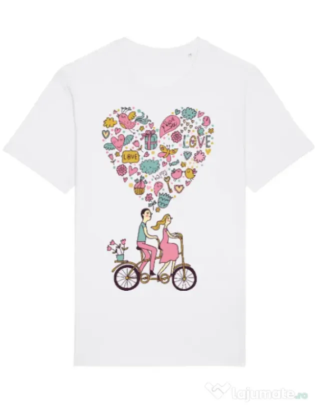 Tricou STANLEY STELLA barbat Love trip Alb