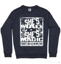 Bluza ADLER barbat Mad but magic Denim inchis