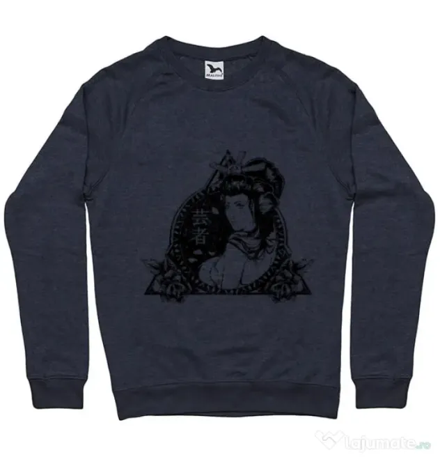 Bluza ADLER barbat Oriental vibes Denim inchis