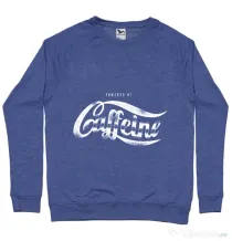 Bluza ADLER barbat Powered by caffeine Albastru melanj