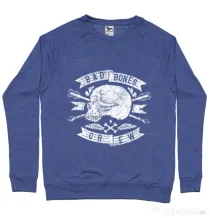 Bluza ADLER barbat Skull symbol Albastru melanj