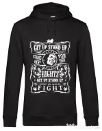 Hoodie barbat cu gluga Stand up for your rights Negru