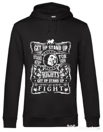 Hoodie barbat cu gluga Stand up for your rights Negru