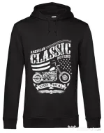 Hoodie barbat cu gluga Steel is real Negru