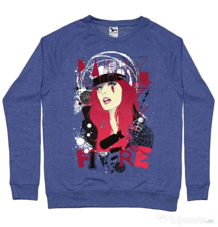 Bluza ADLER barbat Raining fire Albastru melanj