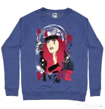 Bluza ADLER barbat Raining fire Albastru melanj