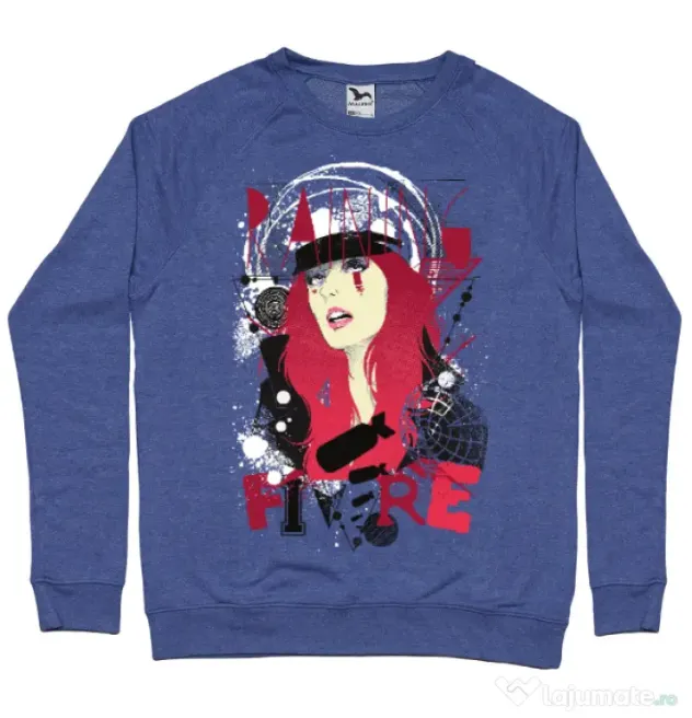 Bluza ADLER barbat Raining fire Albastru melanj