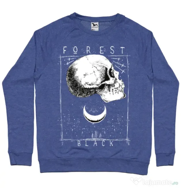 Bluza ADLER barbat Forest Black Albastru melanj