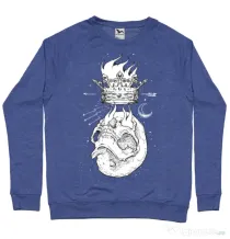 Bluza ADLER barbat Flames Albastru melanj