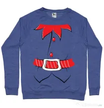 Bluza ADLER barbat Santa helper Albastru melanj