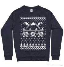 Bluza ADLER barbat Ski time Denim inchis