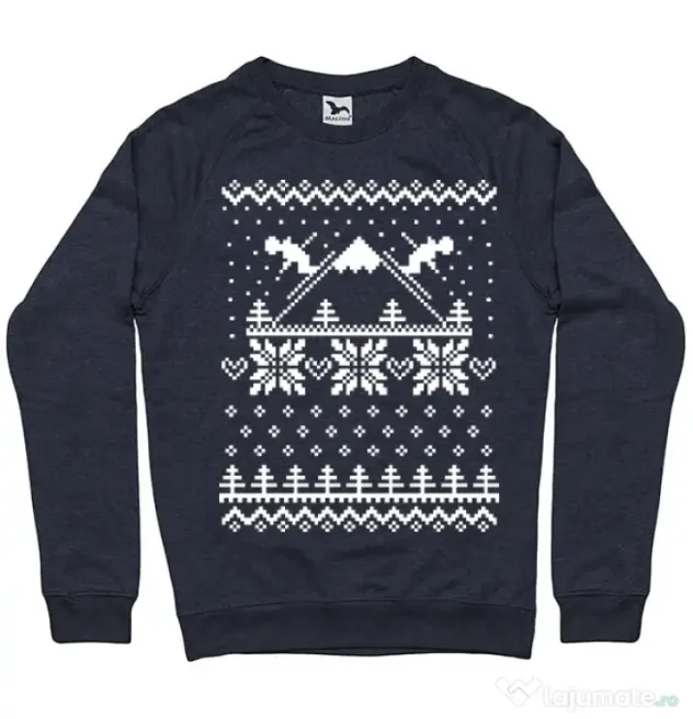 Bluza ADLER barbat Ski time Denim inchis
