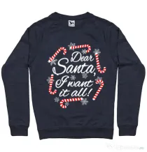 Bluza ADLER barbat Dear santa Denim inchis