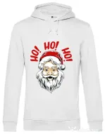 Hoodie barbat cu gluga Smile santa Alb
