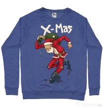 Bluza ADLER barbat Santa Skank Kid Albastru melanj
