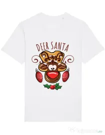 Tricou STANLEY STELLA barbat Deer santa Alb
