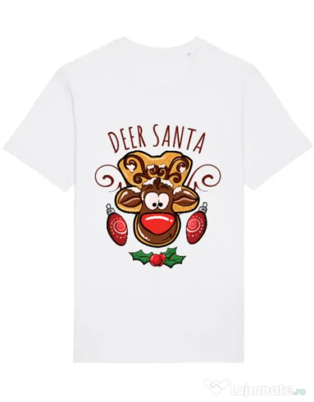 Tricou STANLEY STELLA barbat Deer santa Alb