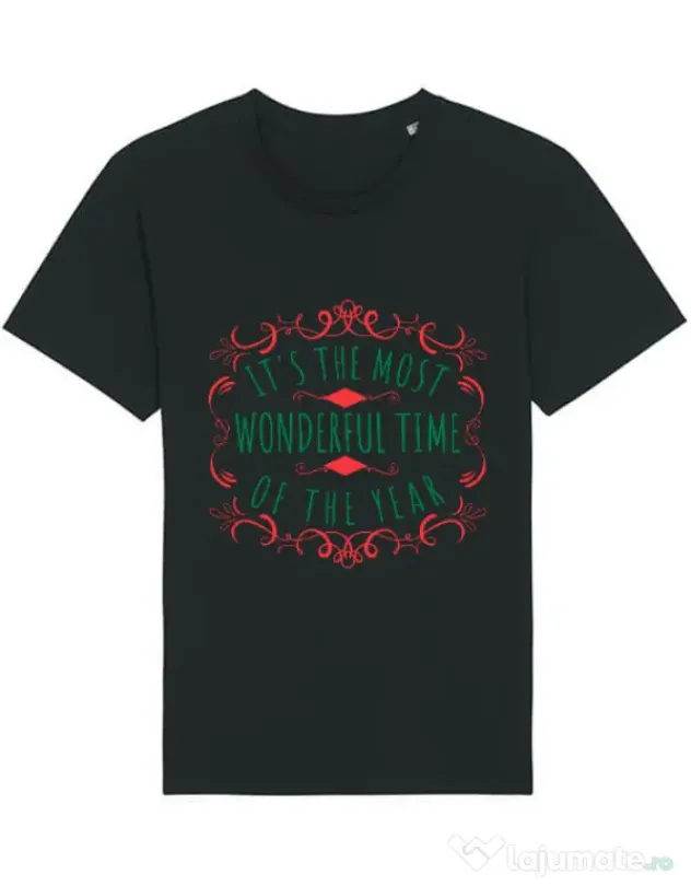 Tricou STANLEY STELLA barbat Most wonderful time Negru