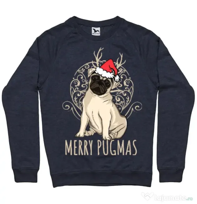 Bluza ADLER barbat Merry pugmas Denim inchis