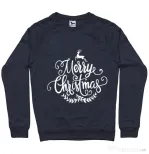 Bluza ADLER barbat Merry Christmas Denim inchis