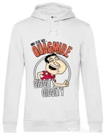 Hoodie barbat cu gluga Who else Alb