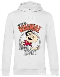 Hoodie barbat cu gluga Who else Alb