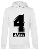 Hoodie barbat cu gluga Forever Alb