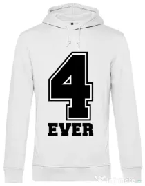 Hoodie barbat cu gluga Forever Alb