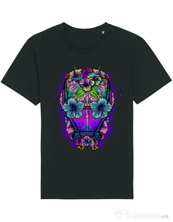 Tricou STANLEY STELLA barbat Flower helmet Negru