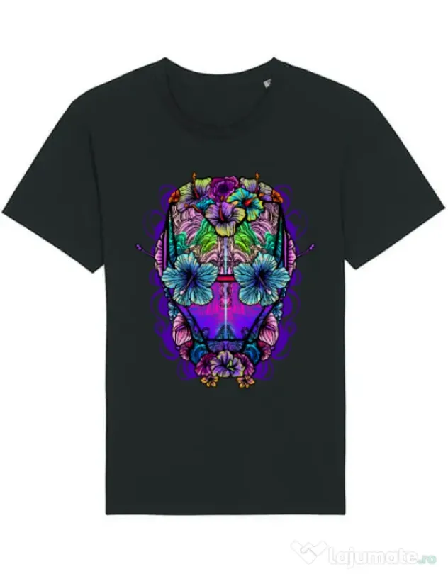 Tricou STANLEY STELLA barbat Flower helmet Negru