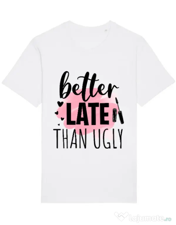 Tricou STANLEY STELLA barbat Better late than ugly Alb