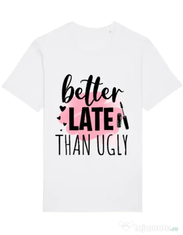 Tricou STANLEY STELLA barbat Better late than ugly Alb