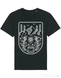 Tricou STANLEY STELLA barbat Natural coffee Negru