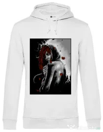 Hoodie barbat cu gluga Solitude Alb
