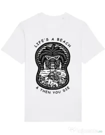 Tricou STANLEY STELLA barbat Sunset chill Alb