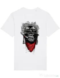 Tricou STANLEY STELLA barbat Ape of duty Alb