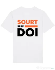 Tricou STANLEY STELLA barbat Scurt si pe doi Alb